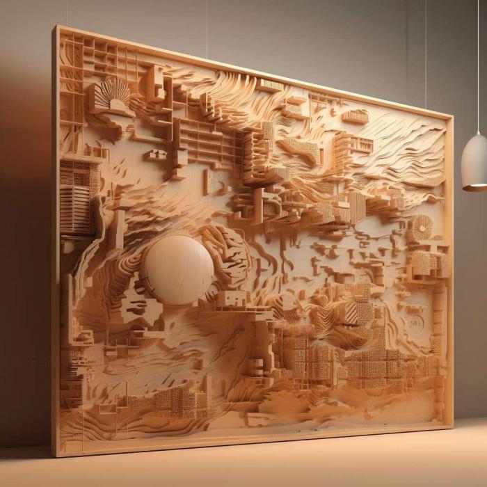 نموذج ثلاثي الأبعاد لآلة CNC 3D Art 